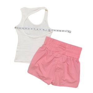 Pink and White Athleisure Set Workout Bundle size Small